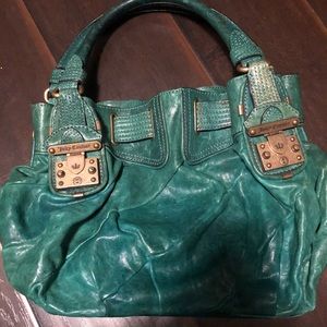 Teal Leather Juicy Couture Purse